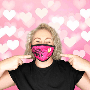 Wine drinking face mask