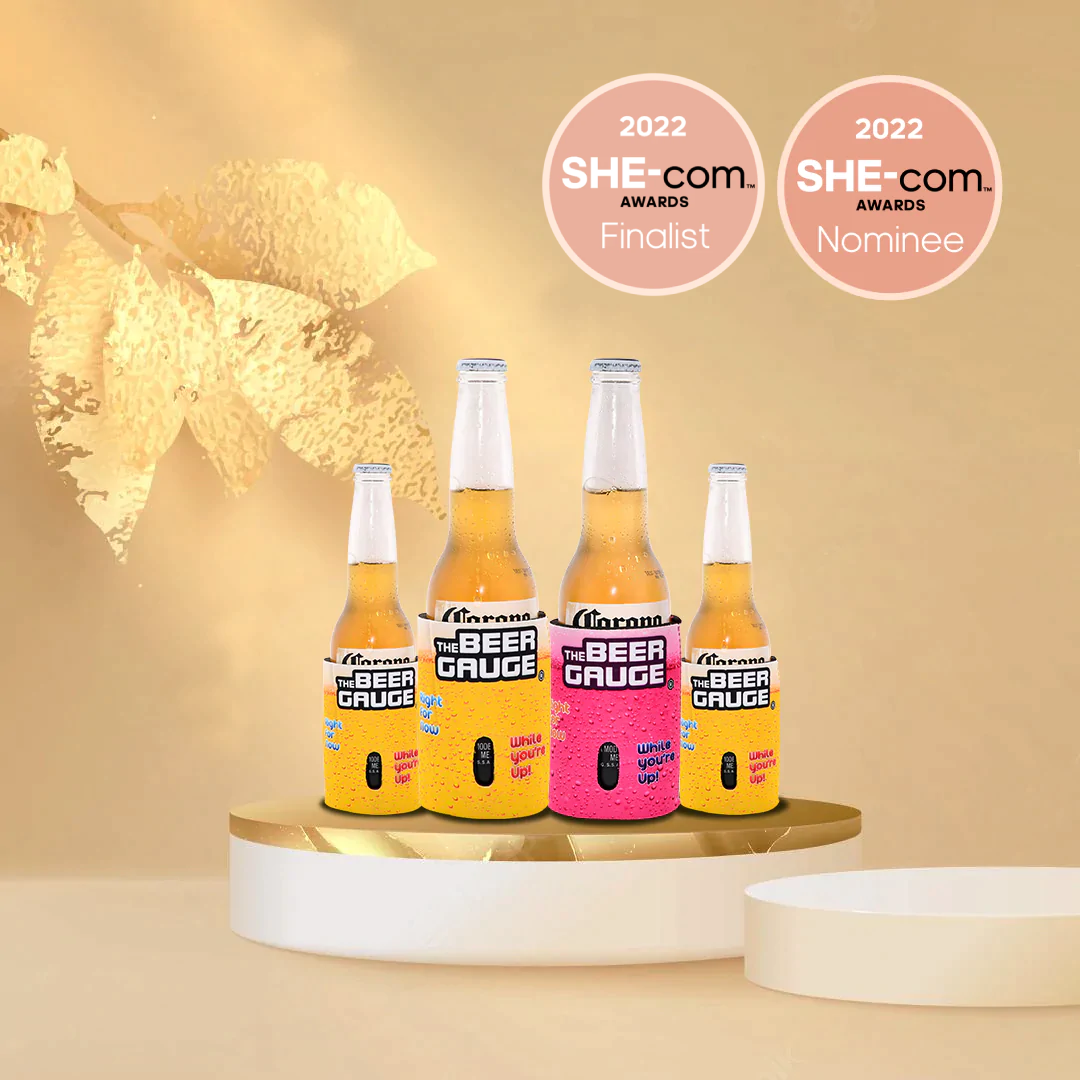 Beer Gauge stubby cooler 4 gift pack