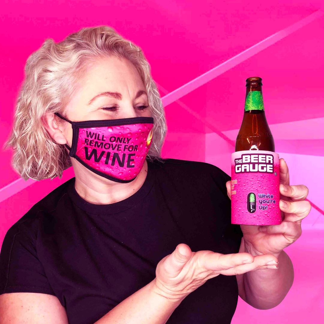 Pink stubby holder gift pack